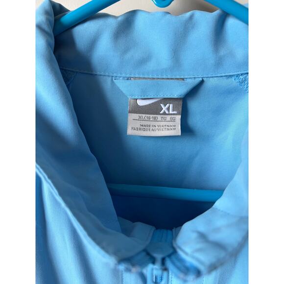 VTG Nike Women's Sky Blue w/ Black/White Side Stripes Track Suit- XL Top/L Pants - Picture 7 of 13